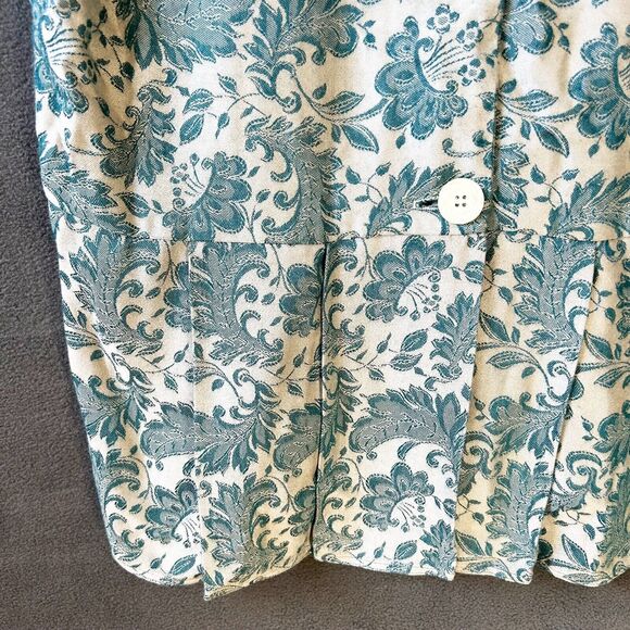 Vintage Jessica McClintock Dress Jacquard Lace-Drop Waist-Back Buttons - Size 6 - Picture 10 of 16